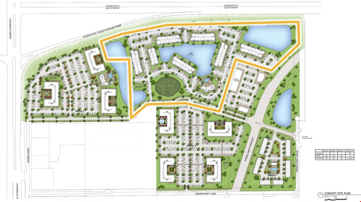 Daniels & I-75 Multifamily Parcel