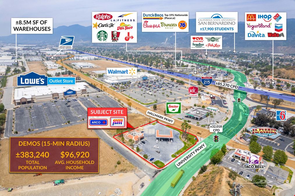 ARCO Gas with AM/PM C-Store with Real Estate