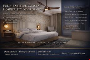 Entitled Coastal Hospitality Development Site | Grover Beach/Pismo Beach
