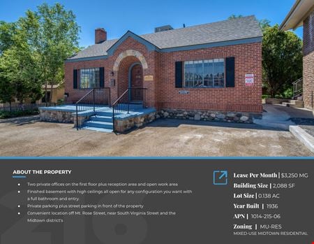 Preview of Office space for Rent at 216 Mount Rose St