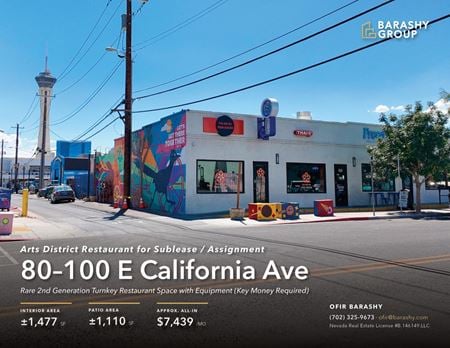 Preview of Restaurant space for Rent at 100 East California Avenue