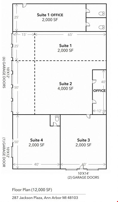 Industrial Building with Overhead Doors for Sale in Ann Arbor