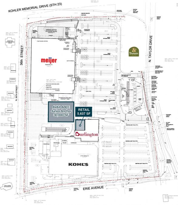 Redeveloped Memorial Mall Pad Site