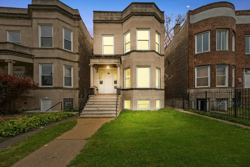 3-Unit Greystone | Renovated | Washington Park