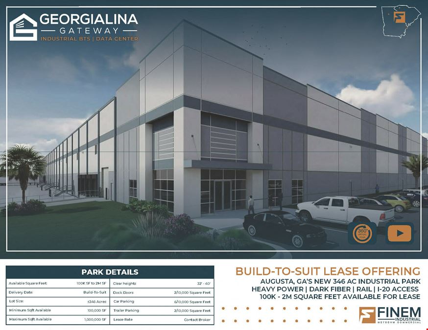 Georgialina Gateway Industrial Park | Build-to-Suit Space For Lease