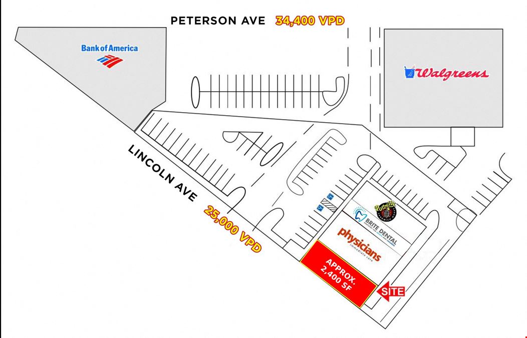 High-Traffic Strip Center | 2nd Generation Restaurant Endcap