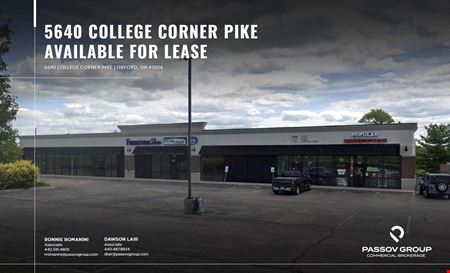 Preview of Retail space for Rent at 5640 College Corner Pike # 5650