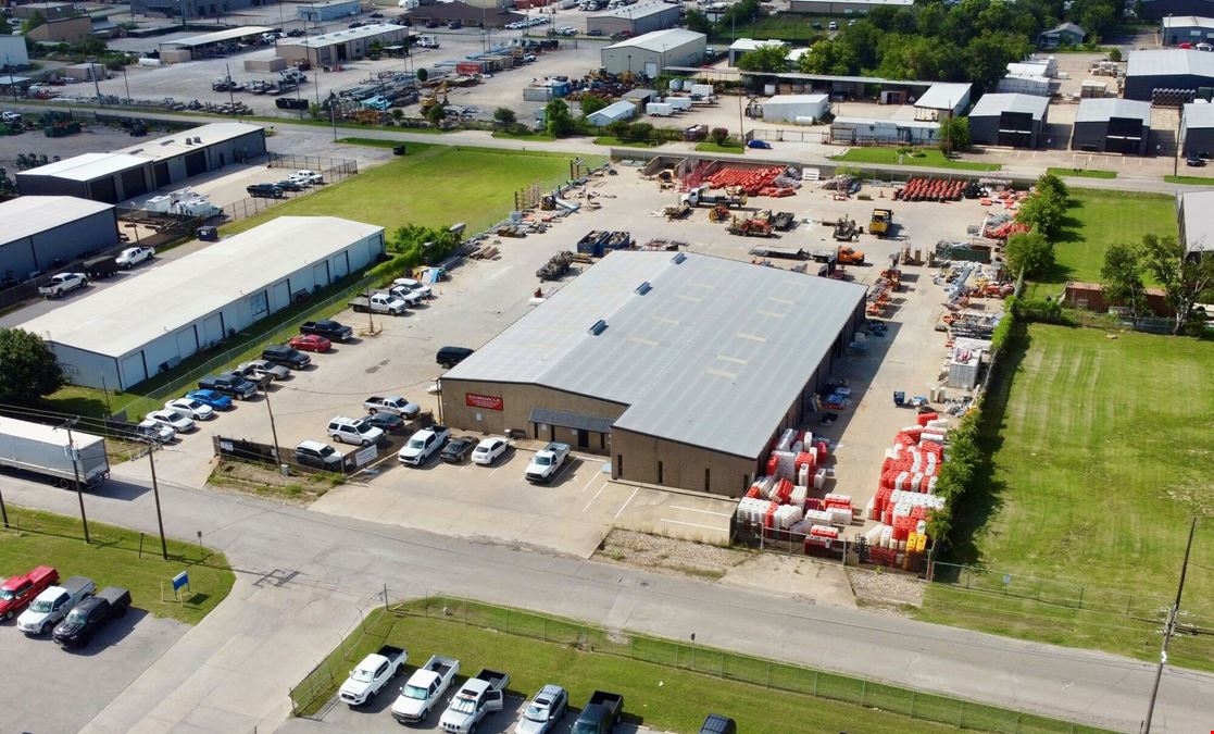 14,358 SF Grade-Level Industrial Bldg on Paved 2.20-Acre Fenced Lot