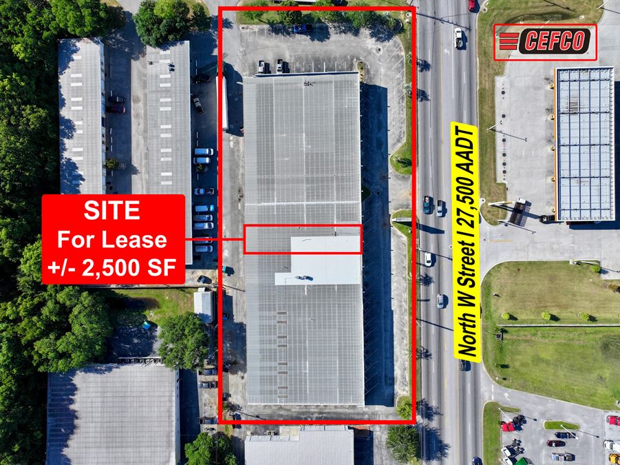 High-Visibility Strip Center for Lease in Central Pensacola