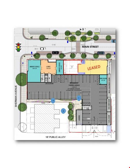 Preview of commercial space at 720 and 730 Main Street, Evanston - Tapestry Station
