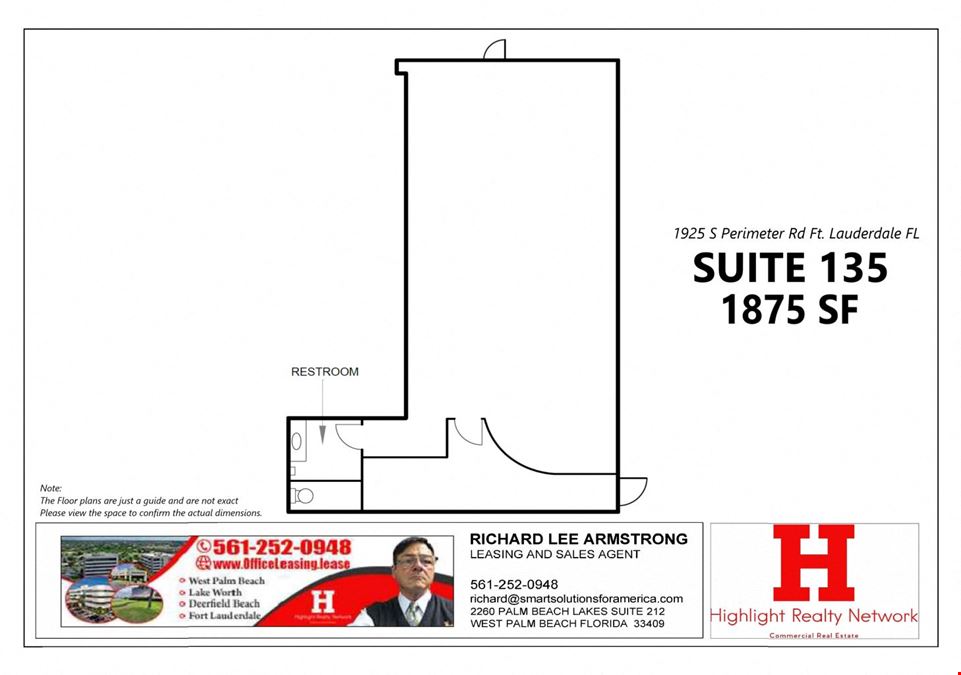 1875 SF Suite 135 Professional and Medical Office Space