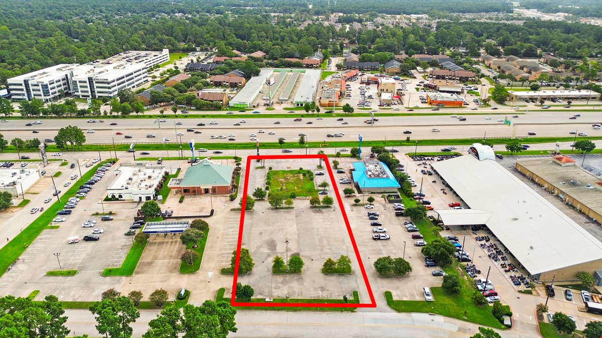 Retail-Ready 1.54 Acres on I-45 – High-Exposure Vacant Pad Site, Former Gino’s Pizza Location