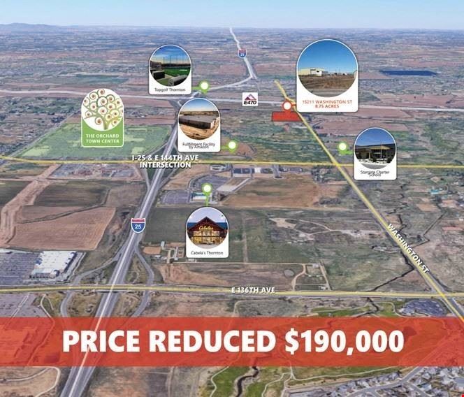 8.75 ac Development Land for Sale