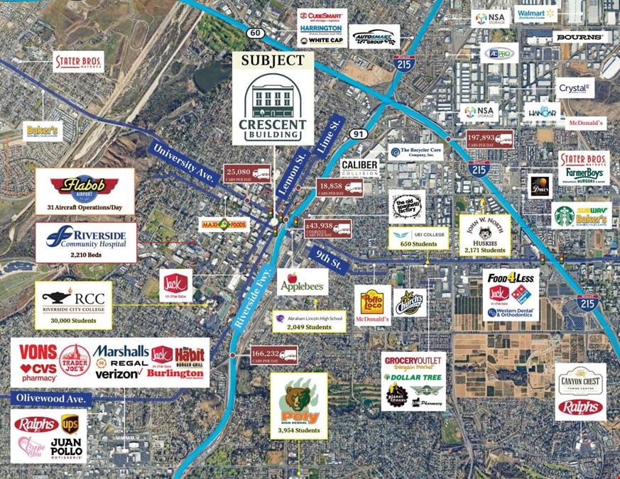 Crescent Mixed-Use Building | Prime Downtown Riverside Location