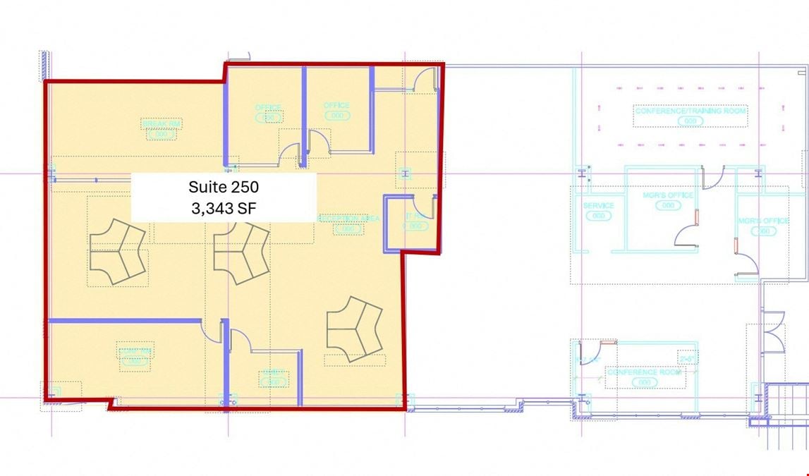1206 Bldg., Suite 250 | Office Sublease Opportunity