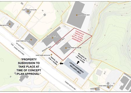 Preview of Retail space for Sale at 22380 & 22384 (Partial) Three Notch Road