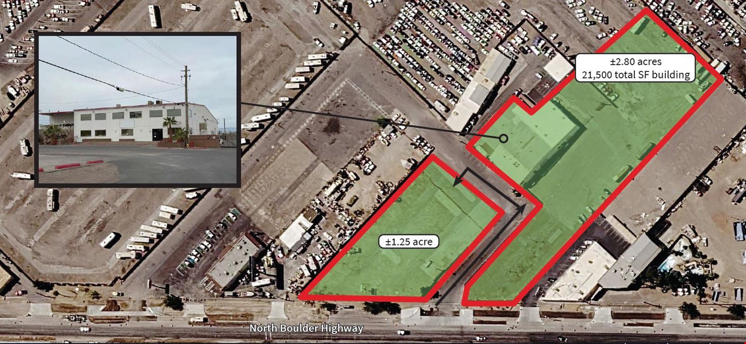 Sublease - ±2.80 acres with office/warehouse bldg