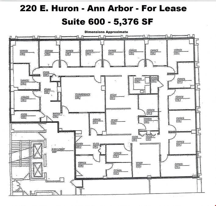 Downtown Ann Arbor Office For Lease