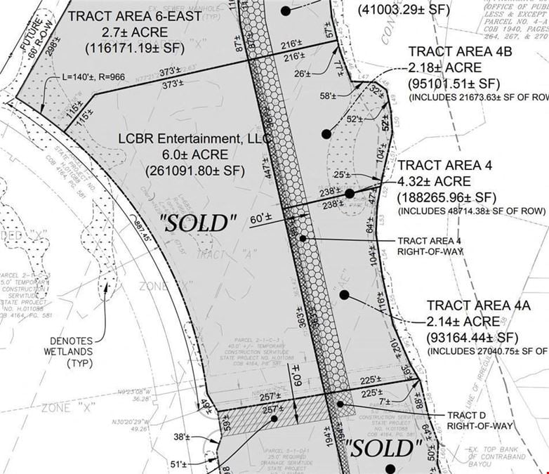 4+ acres on Contraband Bayou