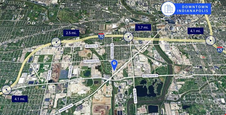 Crane-served ±22,681 SF industrial space for lease in Indianapolis with 40-ton bridge crane