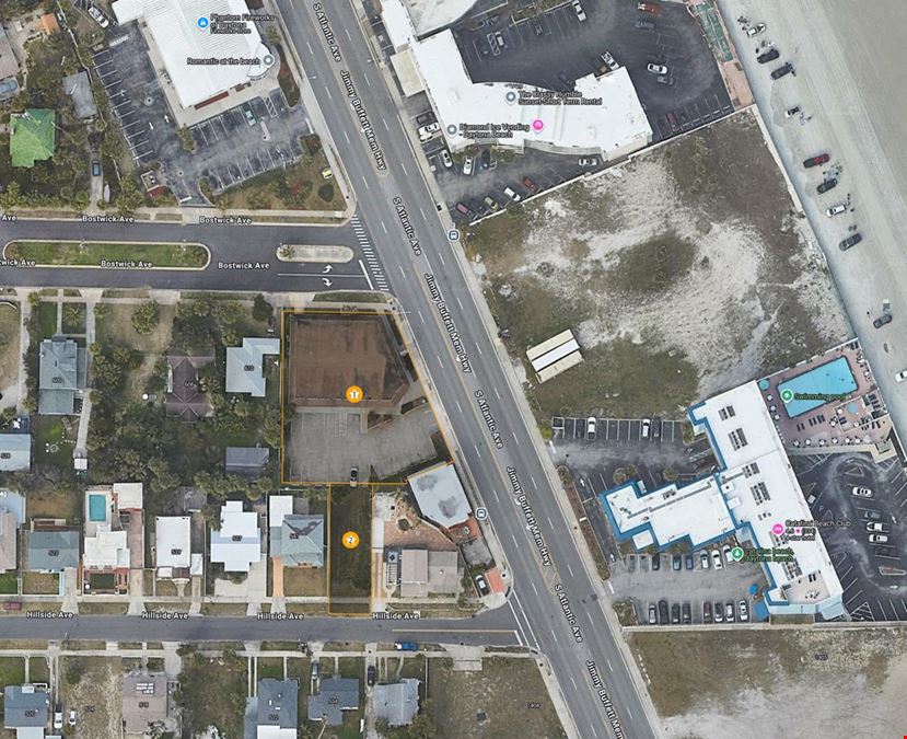 Daytona Beachside-Free Standing Retail/Office/Tourist - 2 Parcels