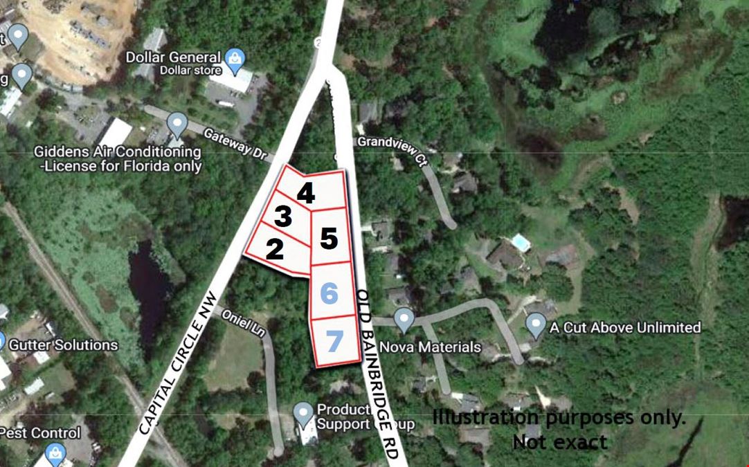 Vacant Commercial Lots (1.65 Ac) Capital Circle NW & Old Bainbridge Rd