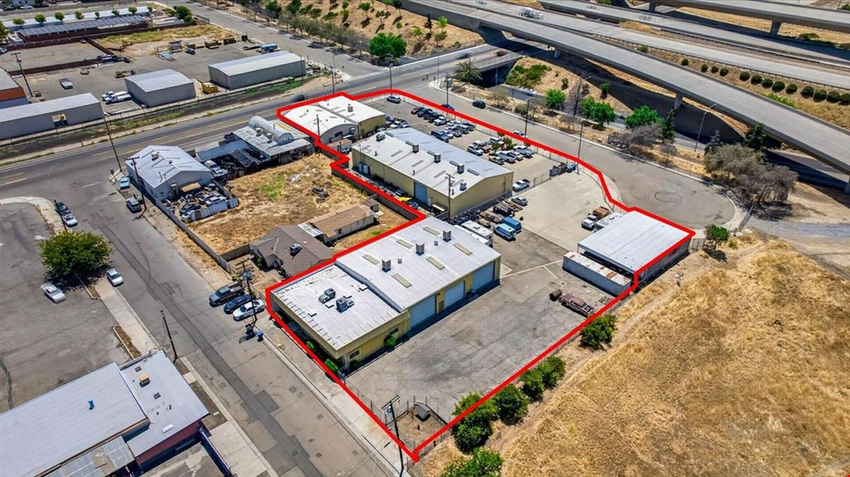 (4) Freestanding Industrial Buildings Near Airport in Fresno, CA
