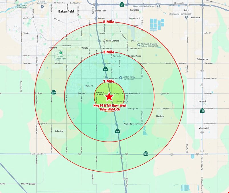 26.17 ± Acres on Hwy 99 & Taft Hwy - WEST