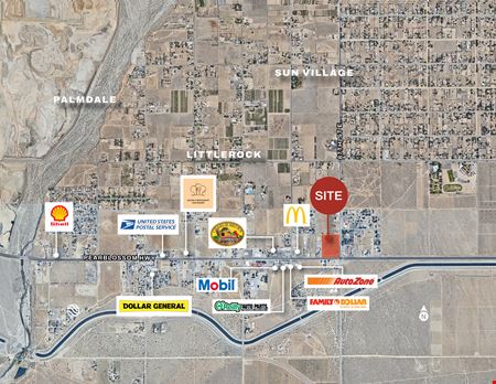 Preview of VacantLand space for Rent at NW Corner of 87th St East & Pearblossom Hwy