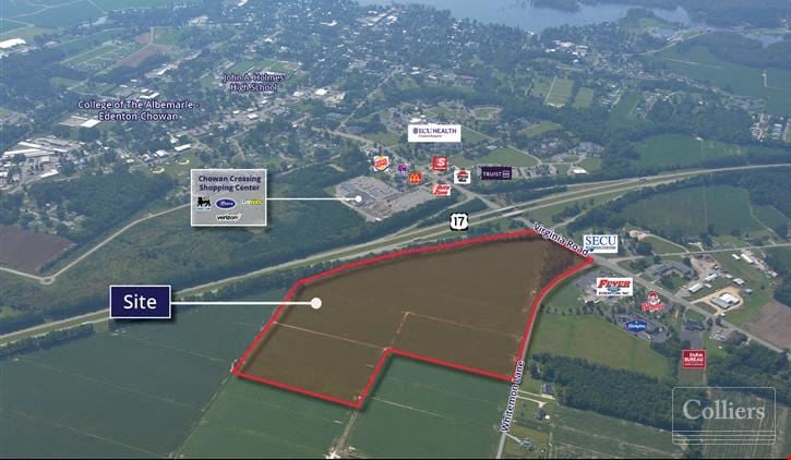 ±52 Acres For Sale or Lease | Edenton, NC