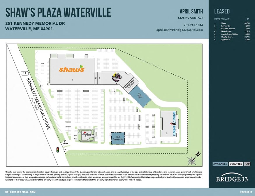 Shaw's Plaza Waterville