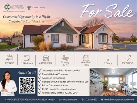 Preview of Office space for Sale at 8149 Castleton Rd