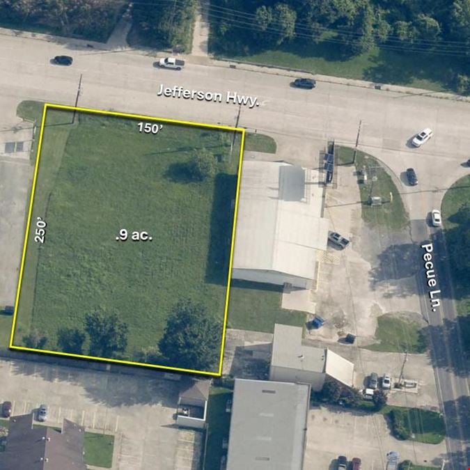 .9 Acres on Jefferson Hwy. - Zoned HC1