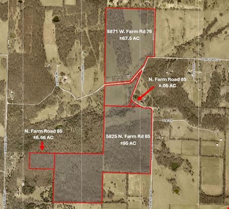 Preview of VacantLand space for Sale at 5825 N Farm Road 85 & 8871 W. Farm Road 76