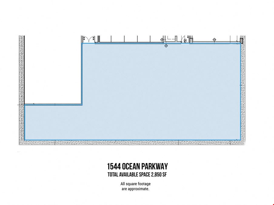 2,850 SF | 1544 Ocean Parkway | Lower Level Office for Lease