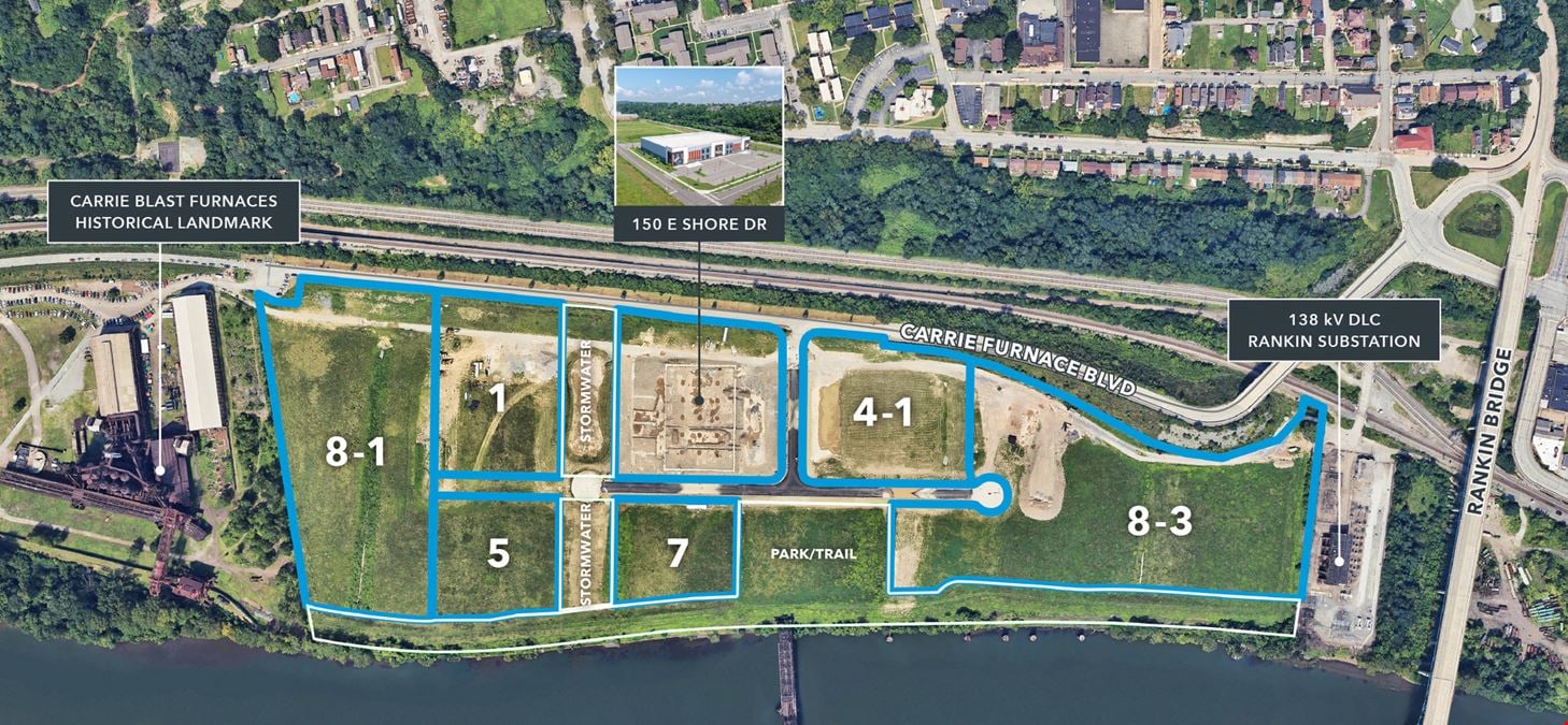 Pad Ready Sites at Carrie Furnace