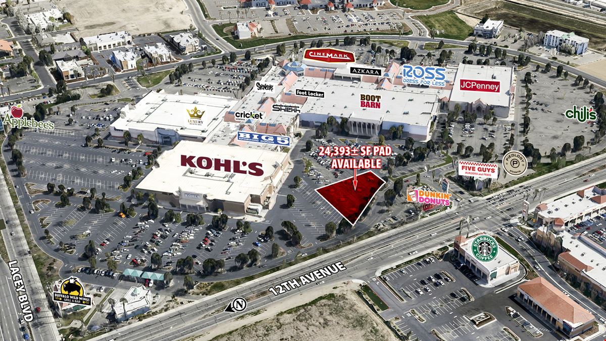 24,393± SF Out-Parcel Available at Hanford Mall - 1675 W. Lacey Blvd, Hanford, CA