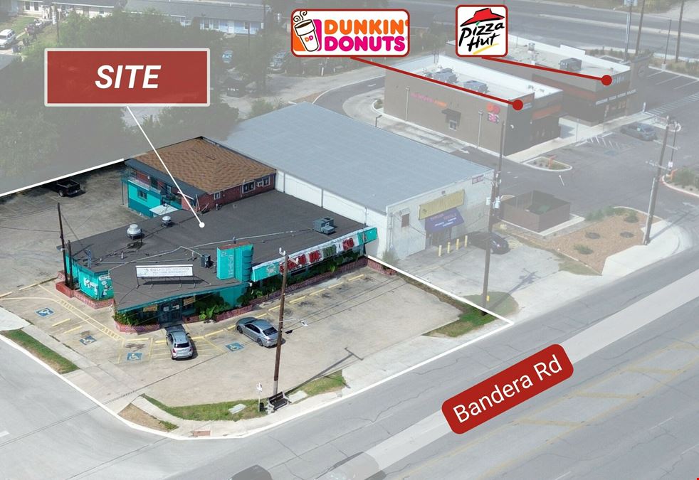 603 Bandera Rd – Corner Income-Producing Restaurant with Redevelopment Upside