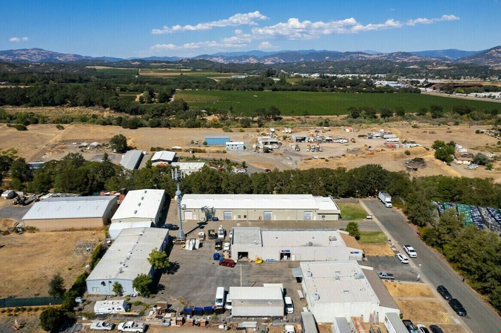 Industrial Buildings Near the Highway