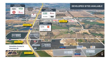 Preview of VacantLand space for Sale at I25 & Highway 402 - The Ridge