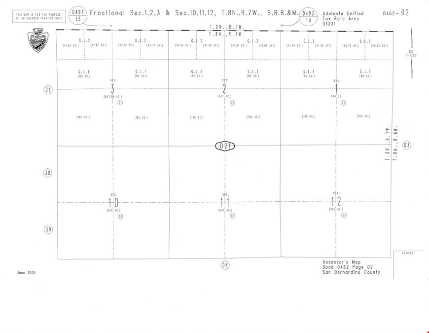 1,920 Acres of Unimproved Land  - San Bernardino