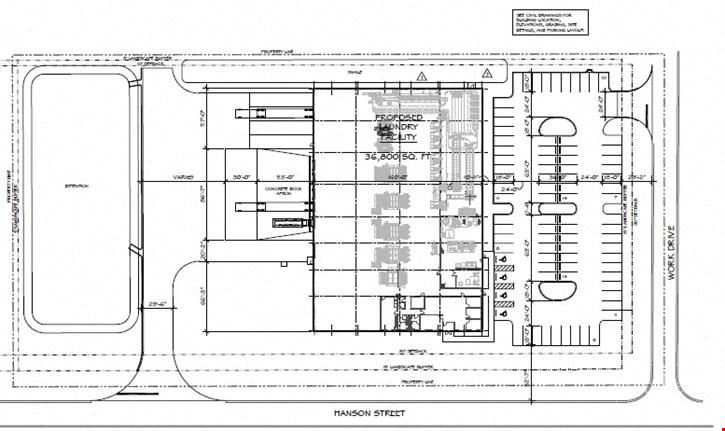 36,800 SF Freestanding Industrial Building on 7 Acres