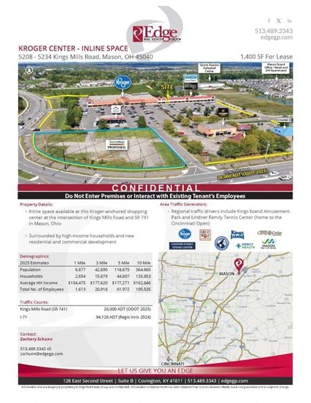 Preview of Retail space for Rent at 5234 Kings Mills Road