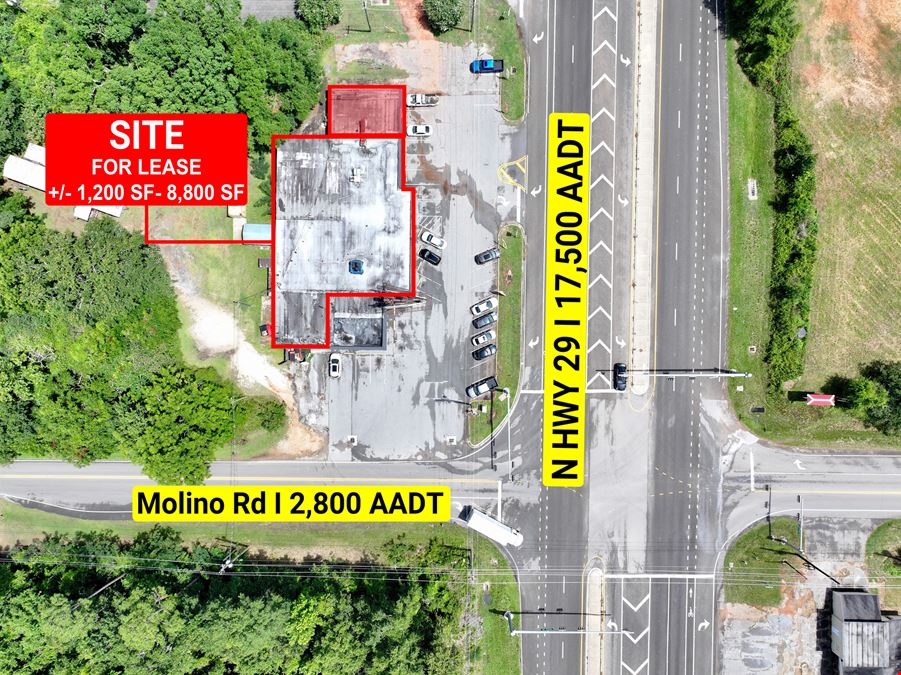 Prime Corner Retail Space Available in Molino, FL – Hwy 29 Frontage
