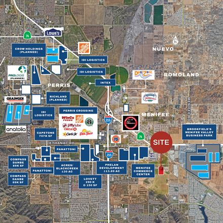 Preview of VacantLand space for Sale at San Jacinto Rd