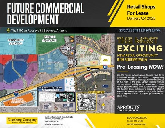 Preview of Retail space for Rent at The Mix on Roosevelt in Buckeye, AZ