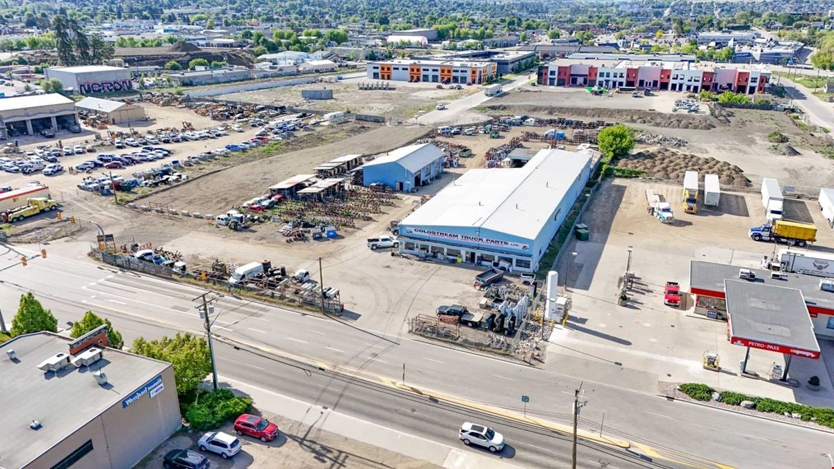 2.3 acres of industrial yard space available for lease in Vernon.