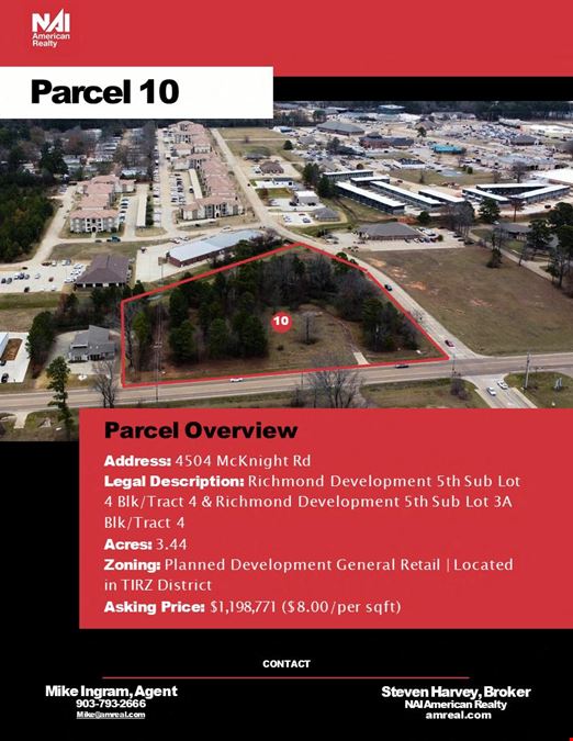 10 Commercial Parcels For Sale