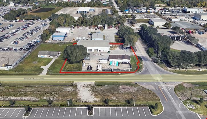 For Sale: 7,200± SF Warehouse + Office Building and Outside Storage on 0.94± Acres