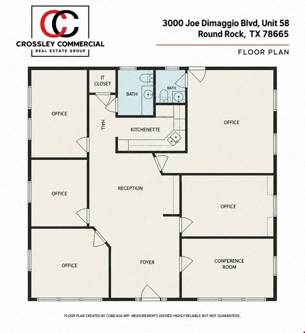 For Sale +/- 1,760 SF Professional Office